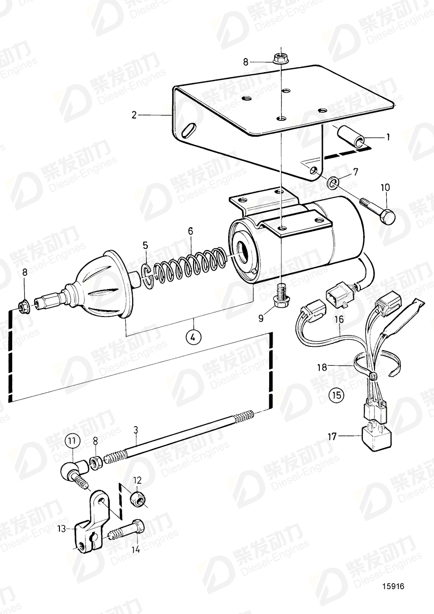 volvo penta Bracket 849462 Drawing volvo penta Bracket 849462 Drawing